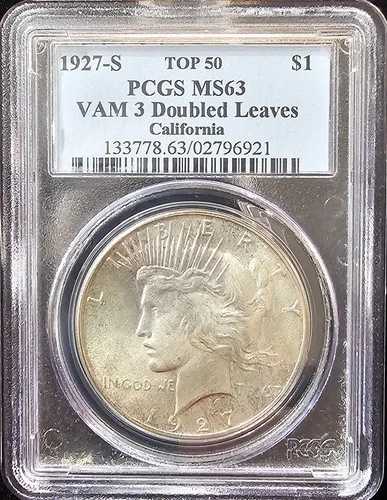1927-S トップ50 VAM-3 カリフォルニア MS-63 PCGS ビデオ