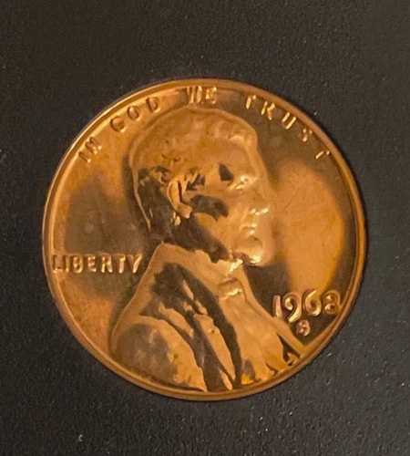 1968年 Sプルーフ、米国リンカーン記念ペニー、1セント、良好な状態コイン 184,250円