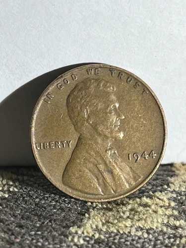 1944年 ミントマークなし、縁に「L」の刻印あり 小麦ペニー