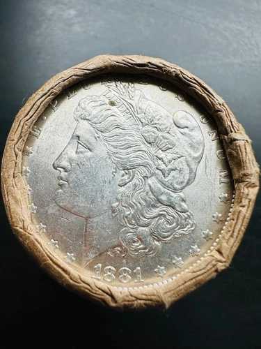 1881年と1881年末のBU $10モルガンダラーロール（10枚入り）