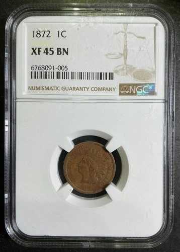 NGC XF45 1872 インディアンヘッド セント シャロー N FS-901 CHOICE レアミント バラエティ S1