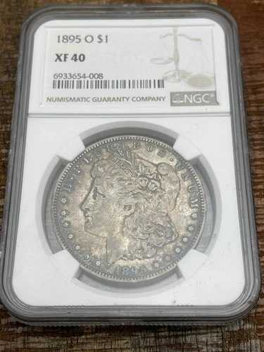 1895-O 1ドル銀貨 モルガン・ダラー NGC XF40 ~ 重要日付