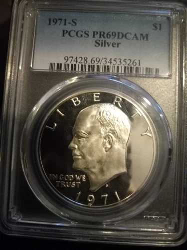 1971-S プルーフシルバー アイク・アイゼンハワー ドル PCGS PR-69 CAM｜WORLD RESOURCE【QUEEN店】