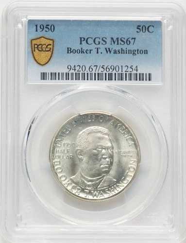 1950年 50セント ブッカー・T・ワシントン記念銀貨 PCGS MS67 (783489001)|WORLD RESOURCE【QUEEN店】