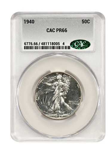 1940年 50C CACG PR66 - ウォーキング・リバティ・ハーフダラー