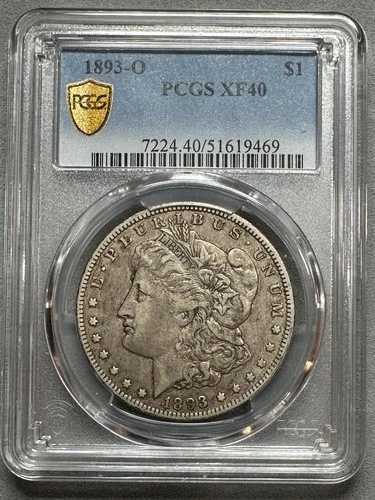 1893-O モルガン・ダラー PCGS XF40 タフキーデート 187,000円