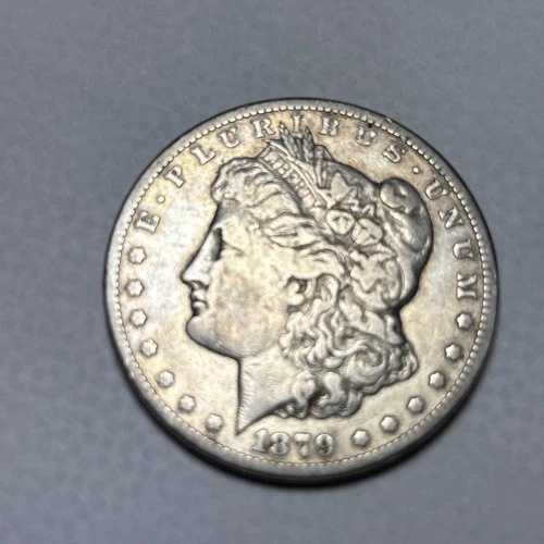 1879年-CC モルガン銀貨、クリアCC、カーソンシティ発行のより良い日付