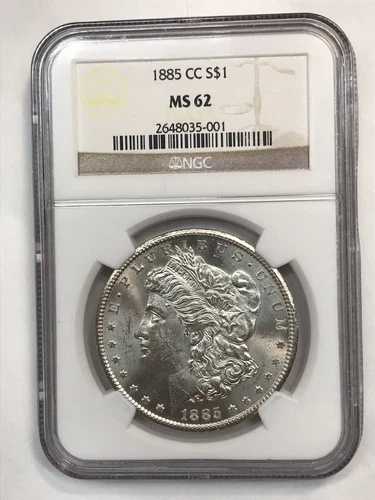 1885 CC モーガン - NGC MS62 (#KG05)