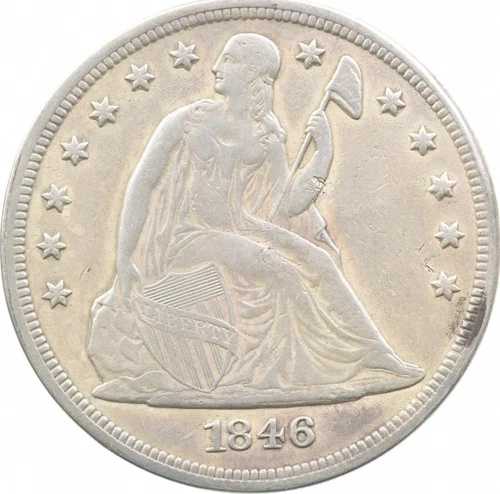1846年 自由の女神像 銀貨 1ドル *1927年