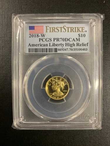 2018-W PCGS PR70 アメリカンハイレリーフ $10 FS