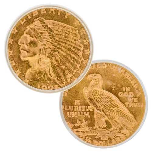 1925年 Dゴールドクォーターイーグル $2 1/2 インディアンヘッド ICG MS-64 BU UNC $2.50