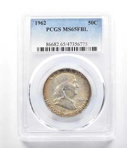 1962年 フランクリン ハーフダラー MS65 FBL PCGS *0404