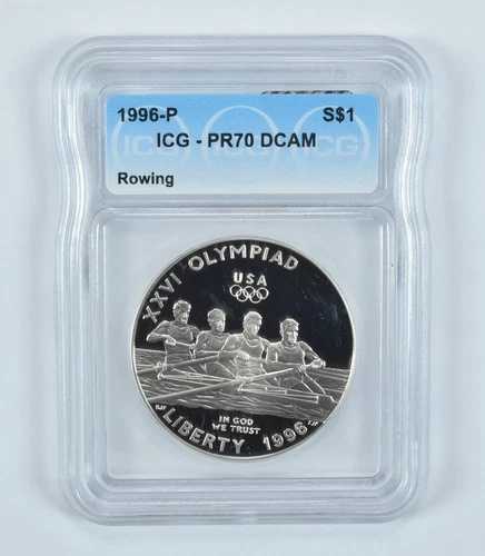 1996-P オリンピックボート競技記念銀貨 PR70 DCAM ICG