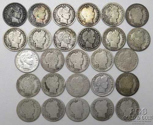 （27）1892-1913年 より良い日付 バーバーダイム 10セント 26488｜WORLD RESOURCE【QUEEN店】