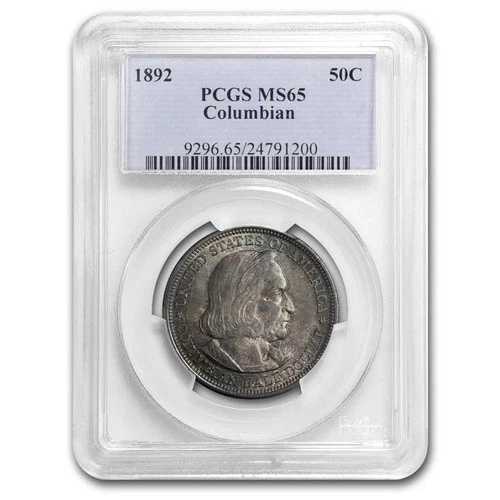 1892年コロンビア万博ハーフドル MS-65 PCGS（トーン付き） 89,540円