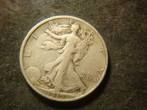 1919 VF ソリッドウォーキングリバティハーフダラー 非常に美しいコイン PSC