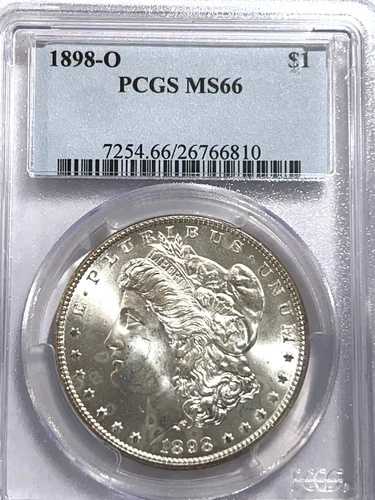 1898-O モーガン シルバー ドル PCGS MS66 美しい白貨｜WORLD RESOURCE【QUEEN店】