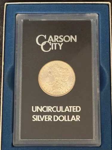 1883年カーソンシティ・モーガン銀貨 - GSAホード（箱・鑑定書付き）
