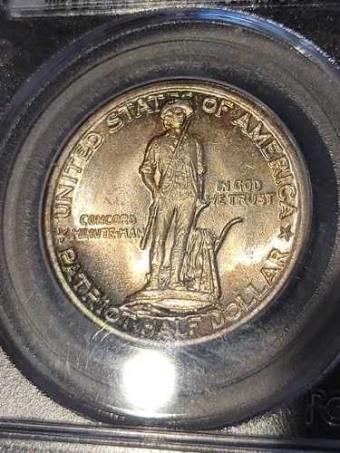 1925 年 50 セント レキシントン記念ハーフ ドル PCGS MS65 非常に美しい外観!!!