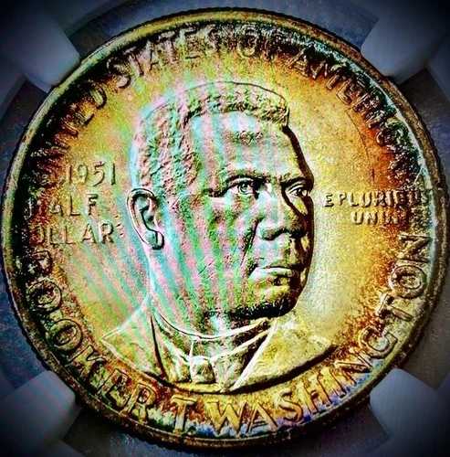 1951年 ブッカー・T・ワシントン記念ハーフドル NGC MS64