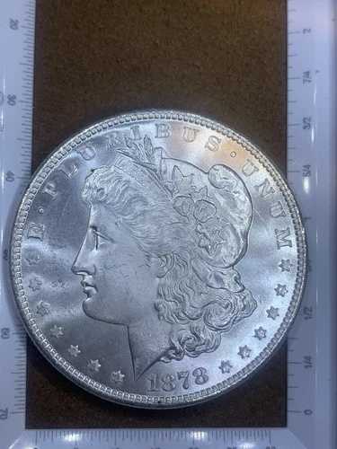 1878S-モルガン銀貨- 未開封- 高品位- 美しいコイン