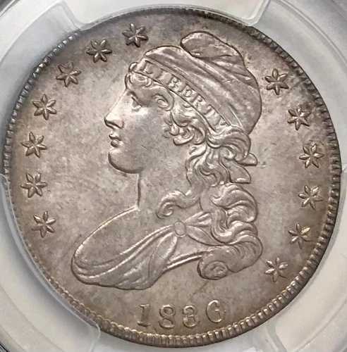1836年製 キャップドバスト ハーフダラー PCGS AU 詳細