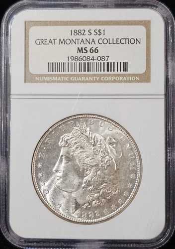 1882-S モルガン・ダラー MS-66 グレート・モンタナ NGC ビデオ