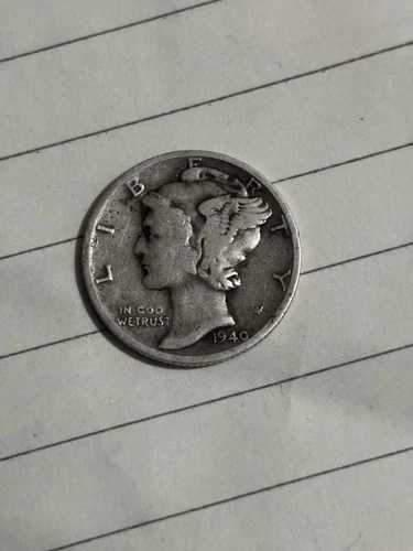 1940-D マーキュリー銀貨、米国製 高品質新品
