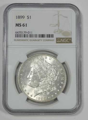 1899年 モルガン・ダラー NGC MS 61 認定シルバーダラー