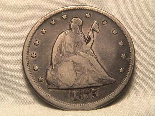 1875 CC シルバー 20 セント ピース 20C カーソン シティ!|WORLD RESOURCE【QUEEN店】