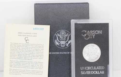 1884-CC カーソンシティ モルガン銀貨 未使用、GSA ホルダーボックス & COA｜WORLD RESOURCE【QUEEN店】