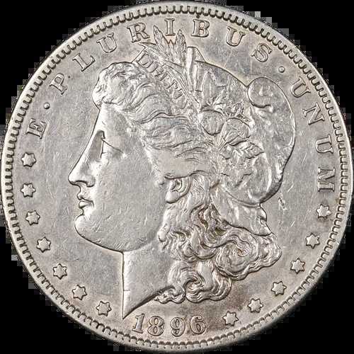 1896-S モルガン銀貨 XF ナイスアイアピール ナイスストライク