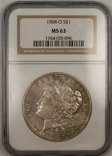 1904-O モルガン シルバー ダラー 1ドル コイン NGC MS-63 トーン セミプルーフライク (13a)｜WORLD RESOURCE【QUEEN店】