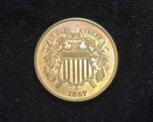 HS&C: 1867年 2セント硬貨 主に赤色。BU - 米国コイン｜WORLD RESOURCE【QUEEN店】