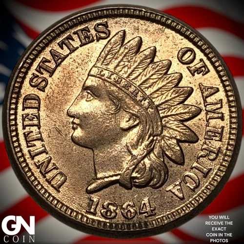 1864年 CN インディアンヘッド セントペニー Z4849｜WORLD RESOURCE【QUEEN店】