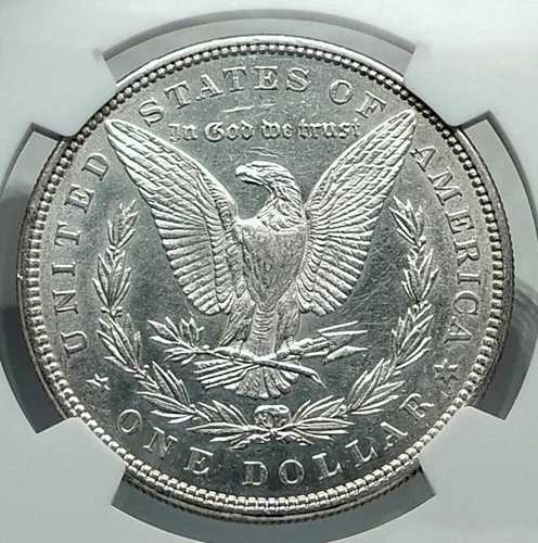 1885年 アメリカ合衆国 銀貨 モルガン USドル イーグル NGC i79657|WORLD RESOURCE【QUEEN店】