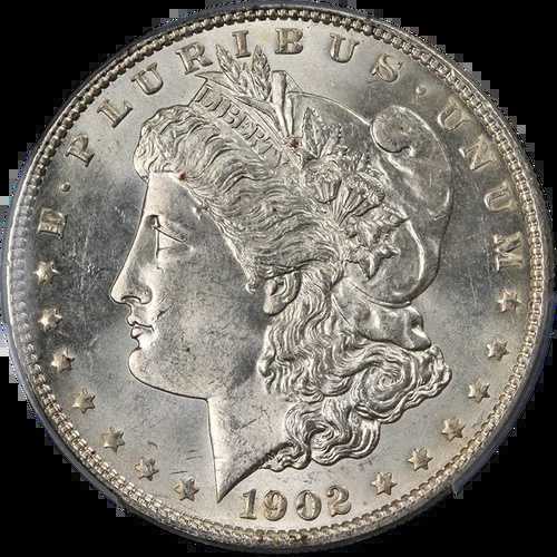 1902-P モルガン銀貨 PCGS MS65 素晴らしい外観 強い刻印|WORLD RESOURCE【QUEEN店】