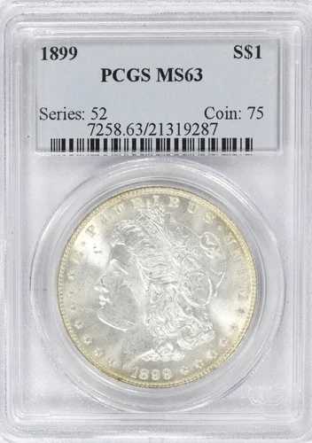 1899年 モルガン銀貨 PCGS MS63|WORLD RESOURCE【QUEEN店】