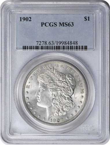 1902年 モルガン銀貨 MS63 PCGS｜WORLD RESOURCE【QUEEN店】 98,010円