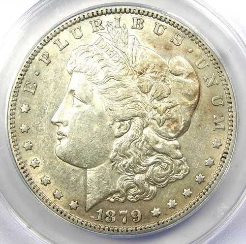 1879-S 1878 年モーガン シルバー ダラー コインの裏面 - ANACS AU55 - 希少な種類!|WORLD RESOURCE【QUEEN店】