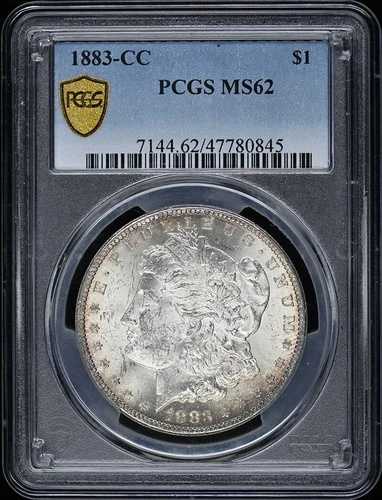 1883-CC 1ドル モルガン・ダラー PCGS MS62