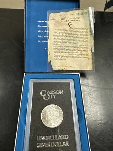 1884年 CC GSA モルガン銀貨（箱・鑑定書付き、未使用）｜WORLD RESOURCE【QUEEN店】
