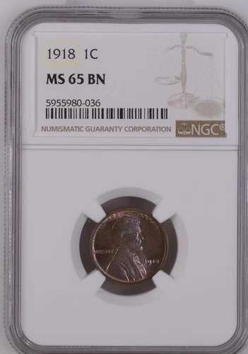 1918 リンカーン ウィート セント NGC MS-65 BN カラー!｜WORLD RESOURCE【QUEEN店】