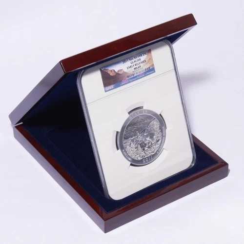 2011 シルバー 5オンス アメリカ ザ ビューティフル モンタナ グレイシャー国立公園 NGC MS69...|WORLD RESOURCE【QUEEN店】