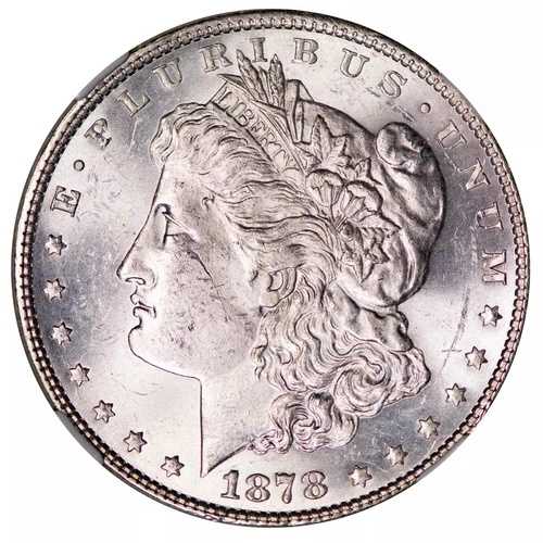 1878年 P モルガン銀貨 NGC MS-61 7TF｜WORLD RESOURCE【QUEEN店】