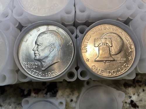 アイゼンハワー シルバー ダラー、200 周年記念、1 ドル硬貨 100 枚セット、流通済み/すべてクラッド。｜WORLD RESOURCE【QUEEN店】