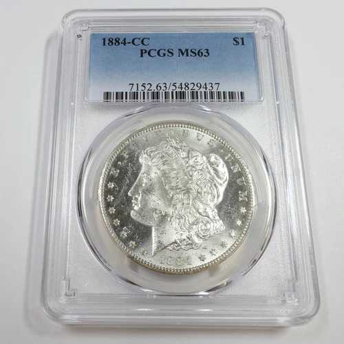 1884 CC カーソンシティ PCGS MS63 - シルバー モルガン ダラー 1 ドル US コイン #54448B