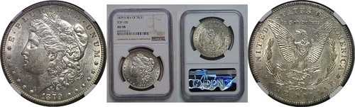 1879-S $1 モルガン ドル NGC AU-58