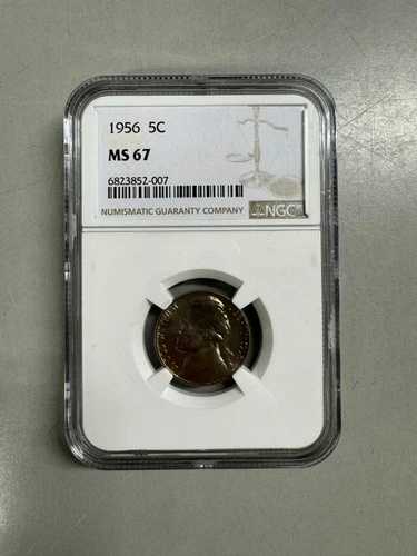 MS67 1956 ジェファーソンニッケル NGC
