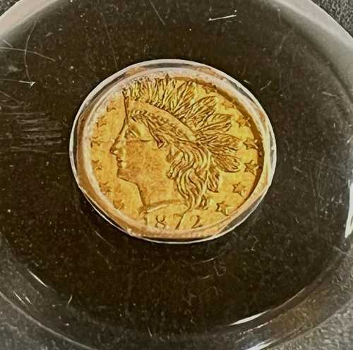 PCGS AU Det 1872 カリフォルニア フラクショナル ゴールド 八角形 リバティヘッド BG-791 G25C